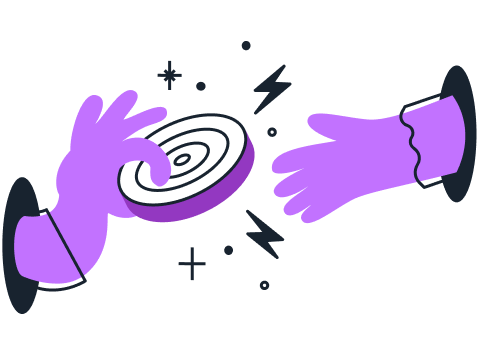 illustration of hands